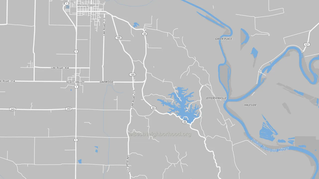 Transit Grade map of Lagrange, AR