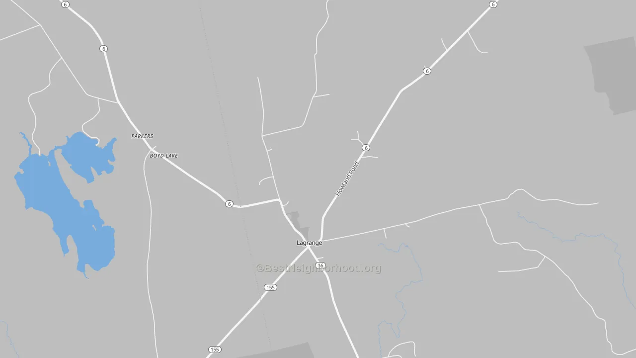 Transit Grade map of Lagrange, ME