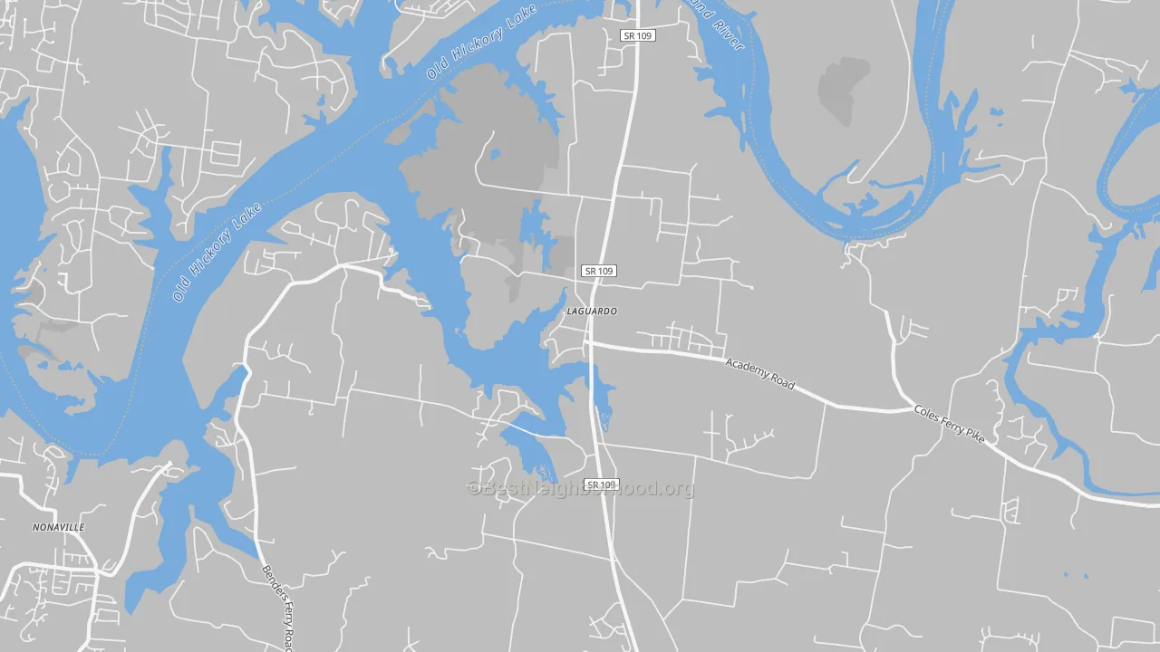 Transit Grade map of Laguardo, TN