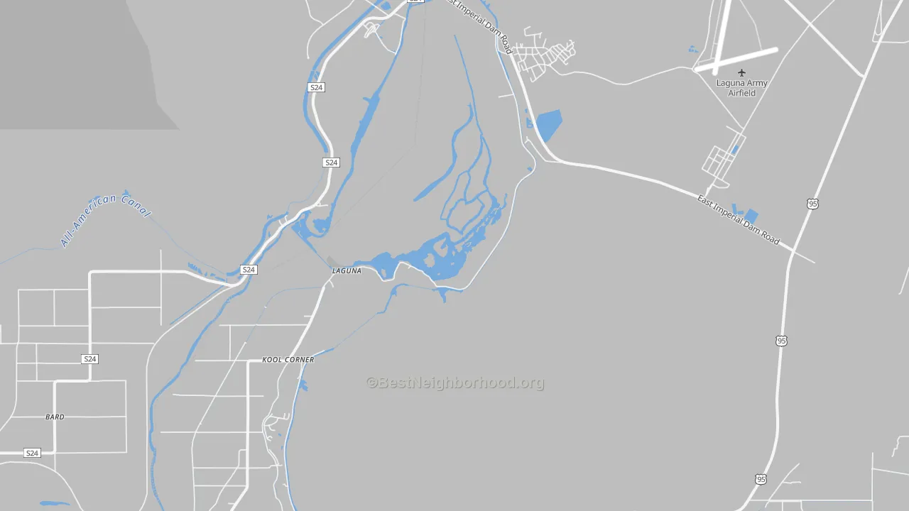 Transit Grade map of Laguna, AZ