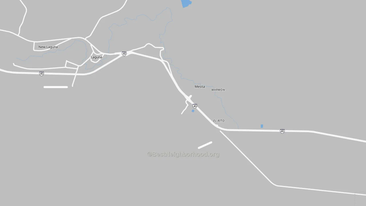 Transit Grade map of Laguna, NM