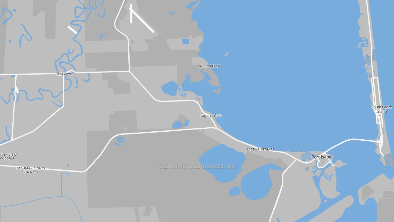 Transit Grade map of Laguna Vista, TX