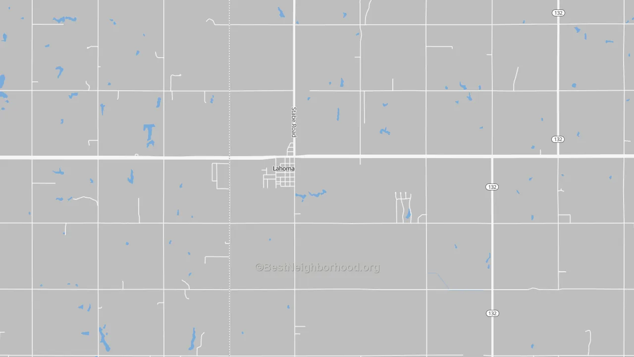 Transit Grade map of Lahoma, OK