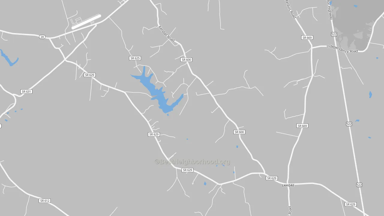 Transit Grade map of Lahore, VA