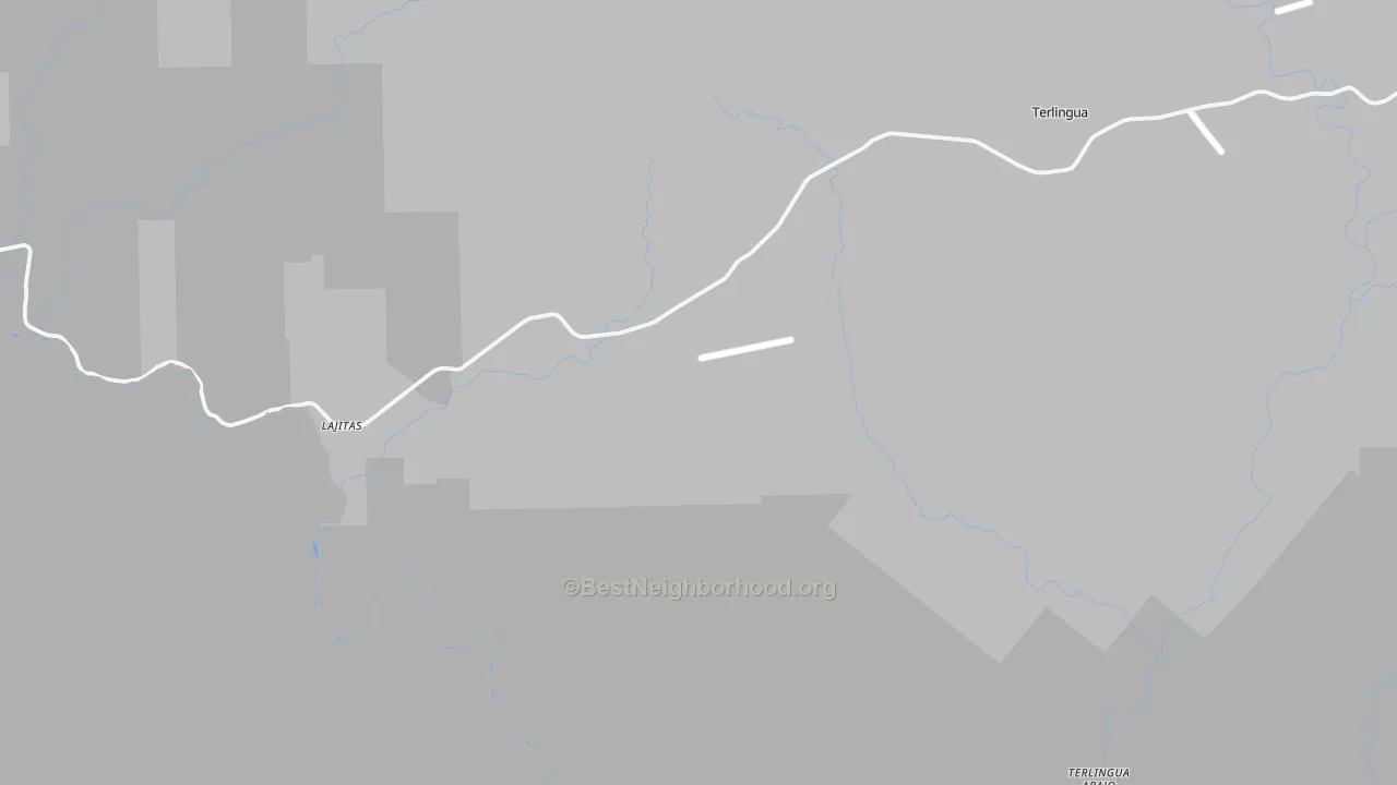 Transit Grade map of Lajitas, TX