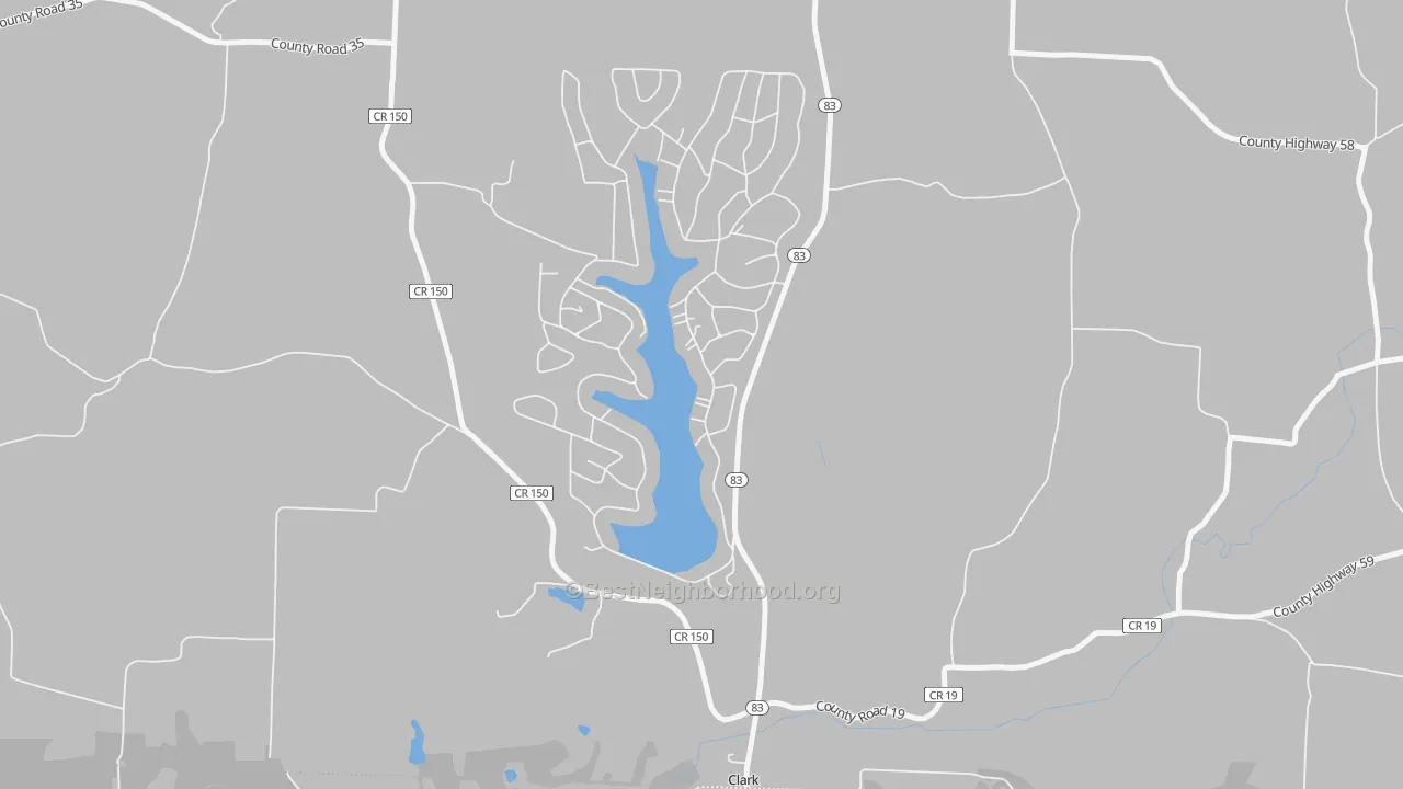 Transit Grade map of Lake Buckhorn, OH