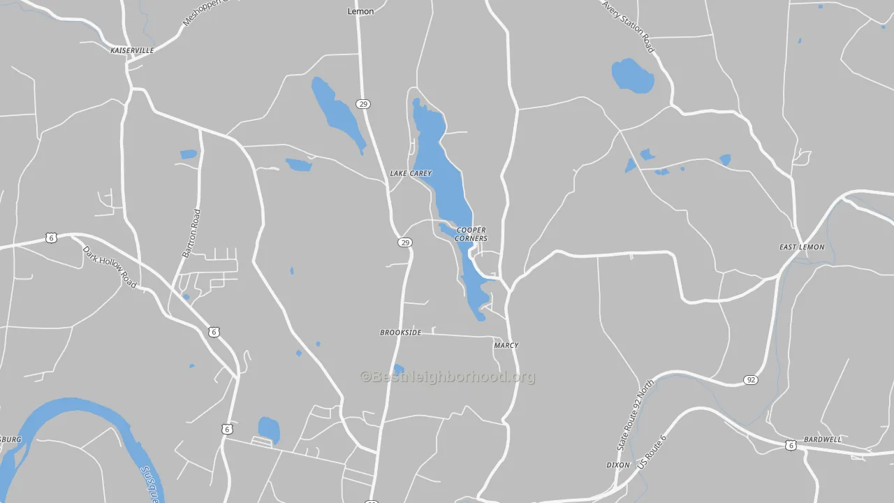 Transit Grade map of Lake Carey, PA