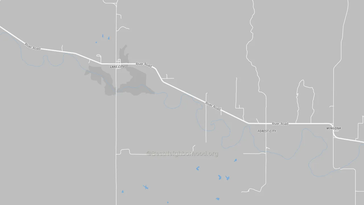 Transit Grade map of Lake City, KS