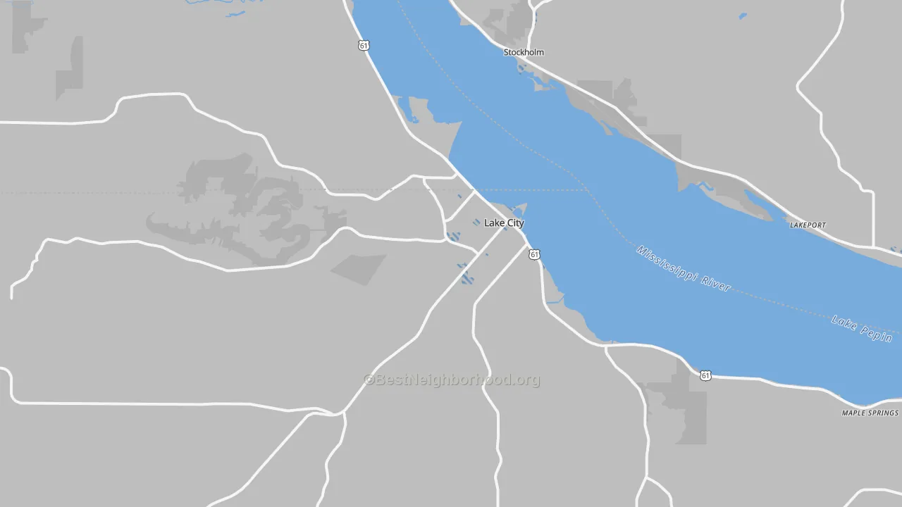 Transit Grade map of Lake City, MN