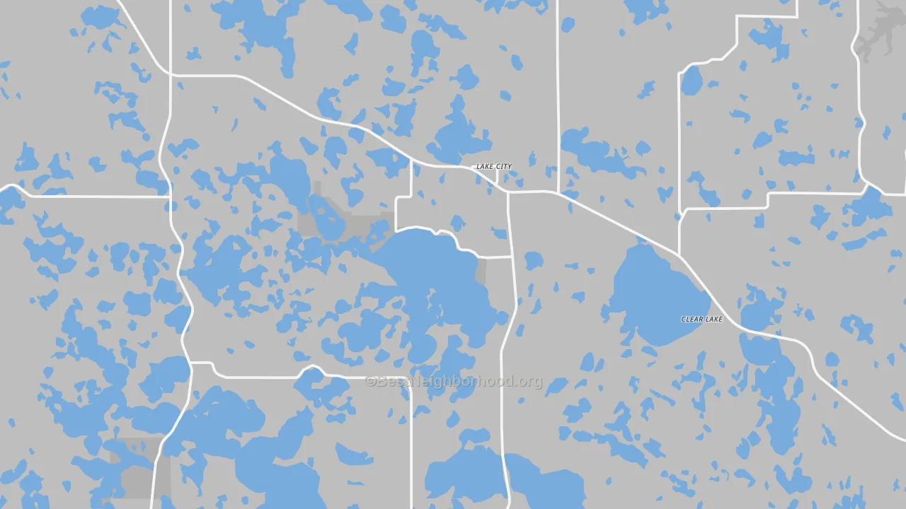 Transit Grade map of Lake City, SD