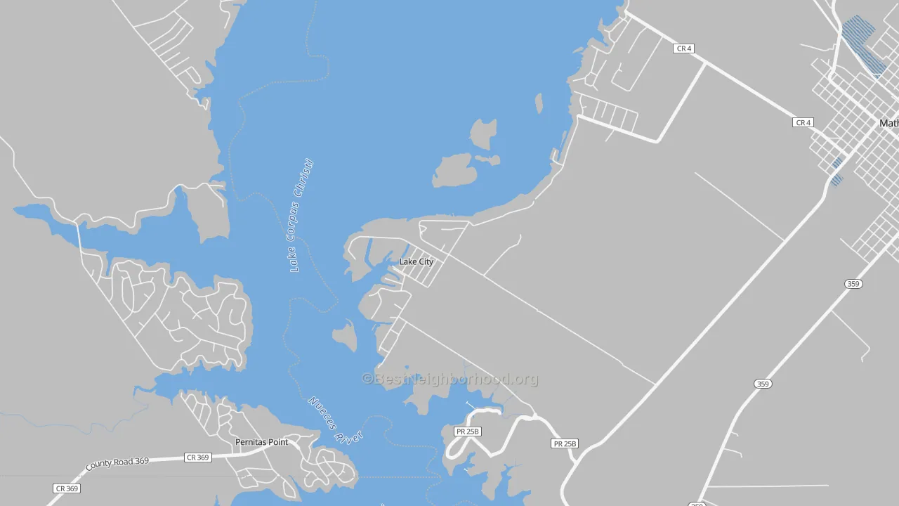 Transit Grade map of Lake City, TX