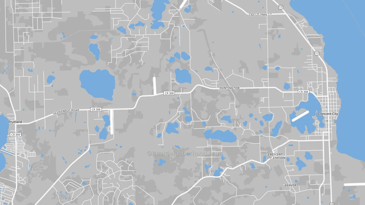 Transit Grade map of Lake Como, FL