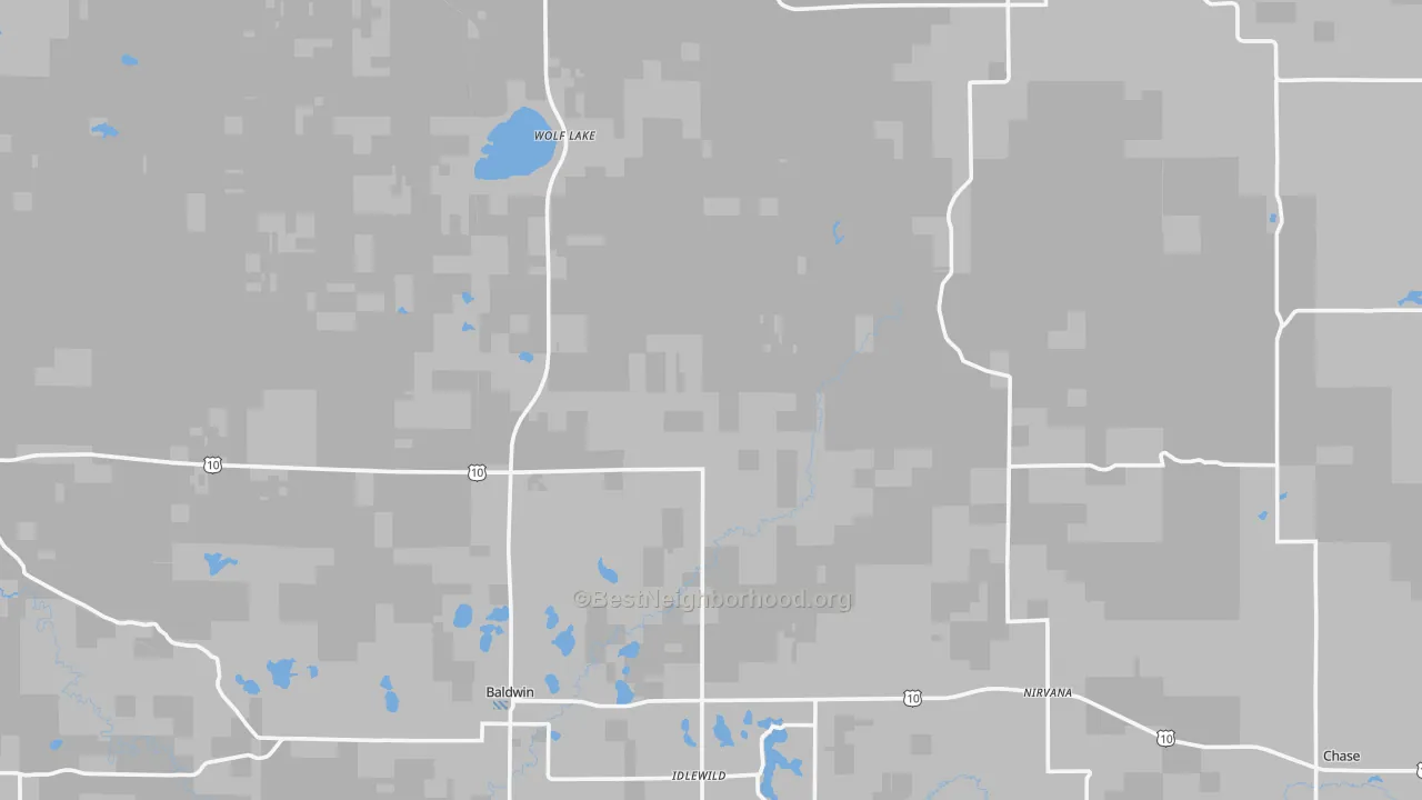 Transit Grade map of Lake County, MI