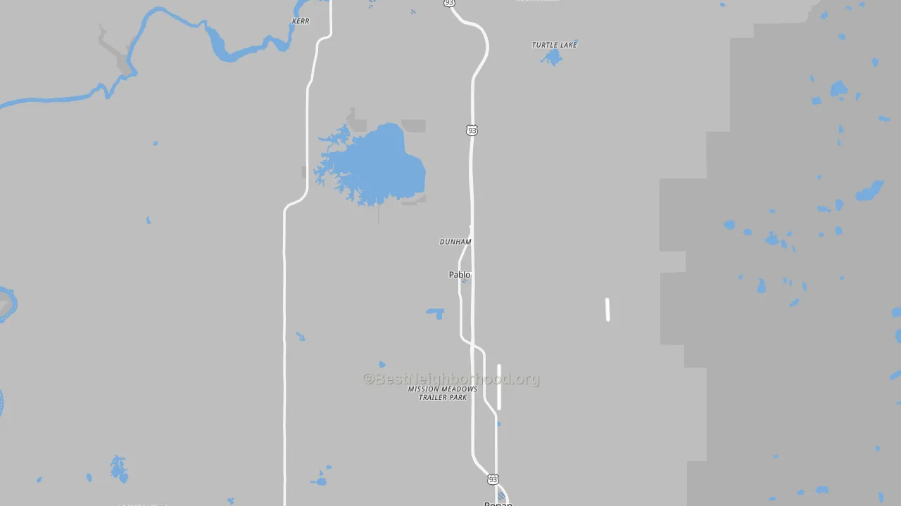 Transit Grade map of Lake County, MT