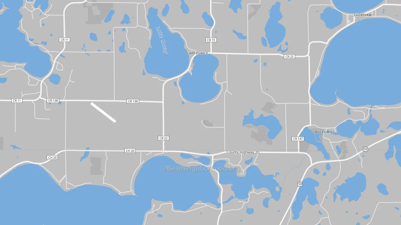 Transit Grade map of Lake Eunice, MN