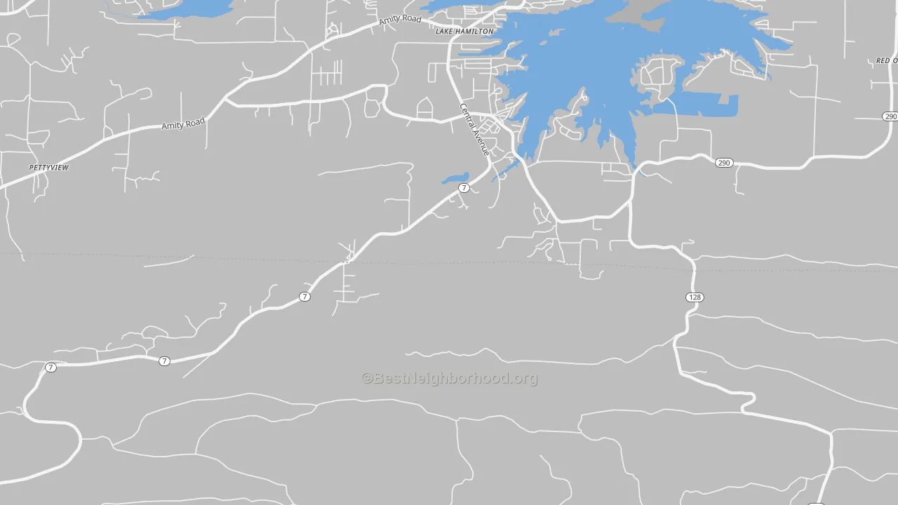 Transit Grade map of Lake Hamilton, AR