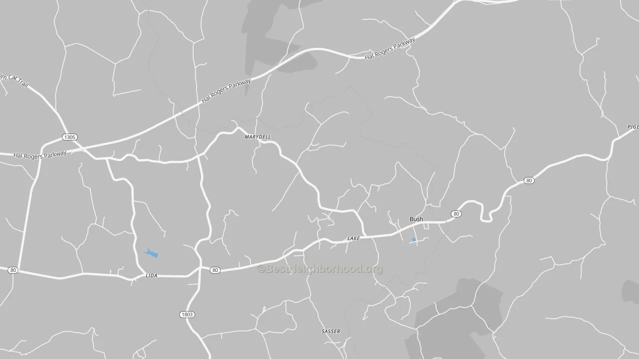 Transit Grade map of Lake, KY