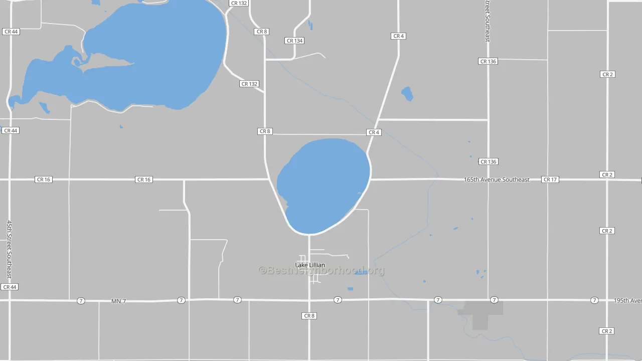 Transit Grade map of Lake Lillian, MN