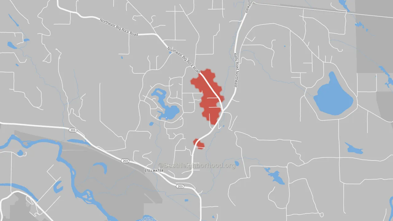 Transit Grade map of Lake Marcel-Stillwater, WA