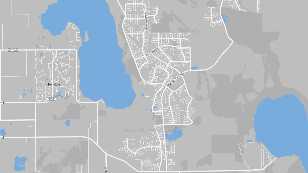 Transit Grade map of Lake Marion Village, Poinciana, FL