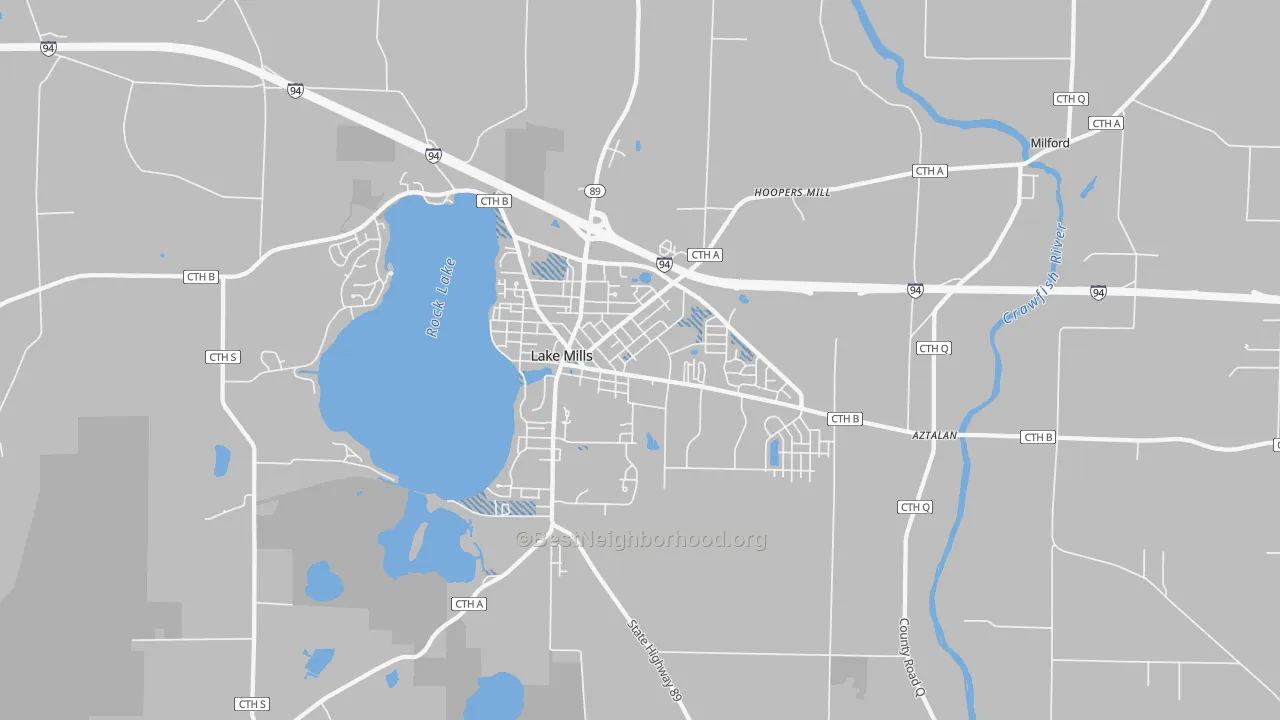 Transit Grade map of Lake Mills, WI