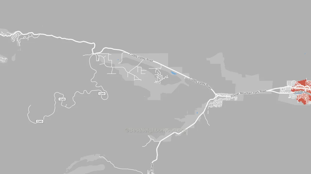 Transit Grade map of Lake of the Woods, CA