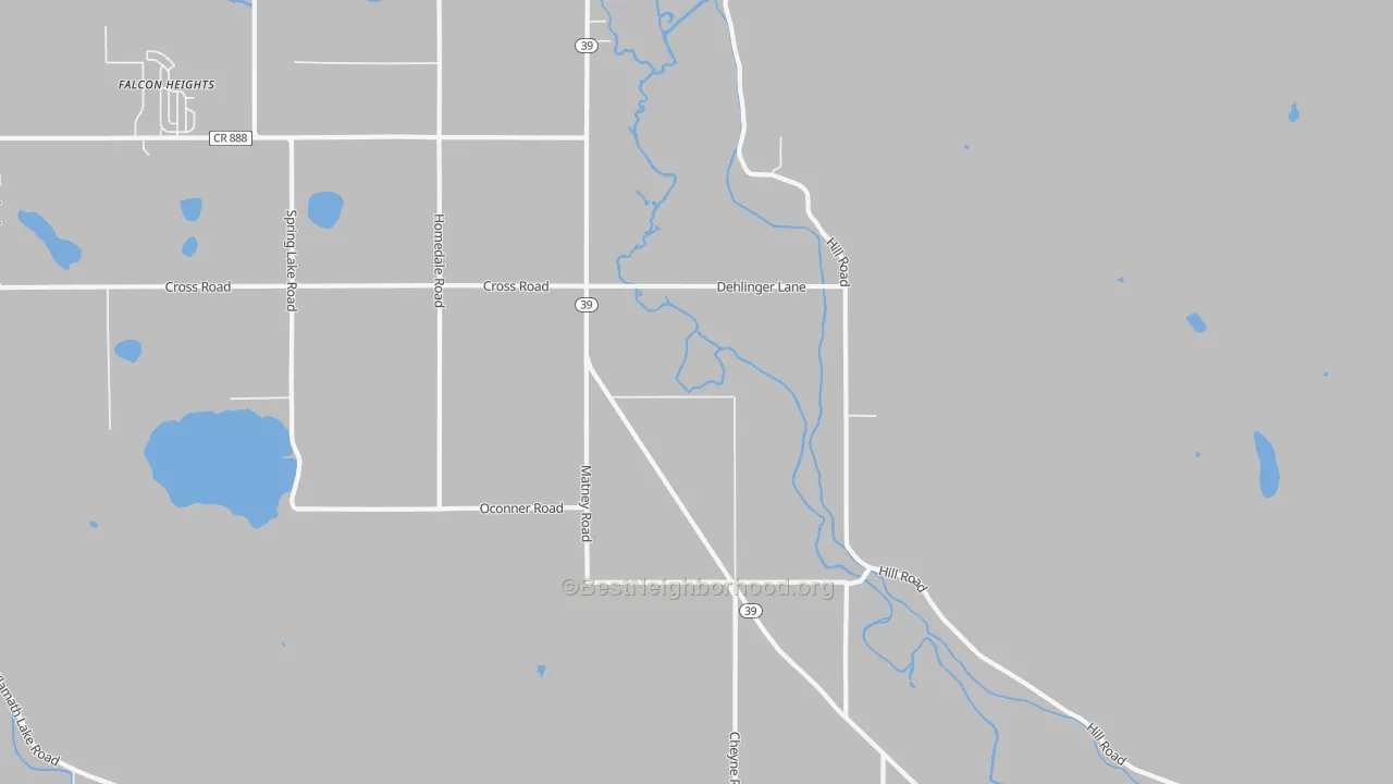 Transit Grade map of Lake of the Woods, OR