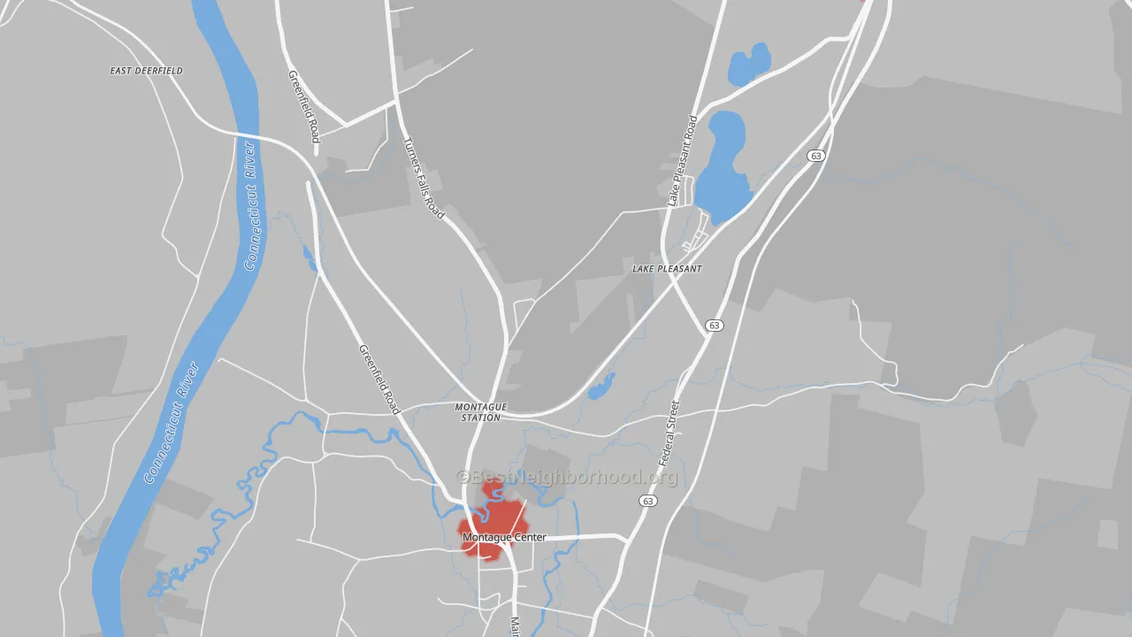 Transit Grade map of Lake Pleasant, MA