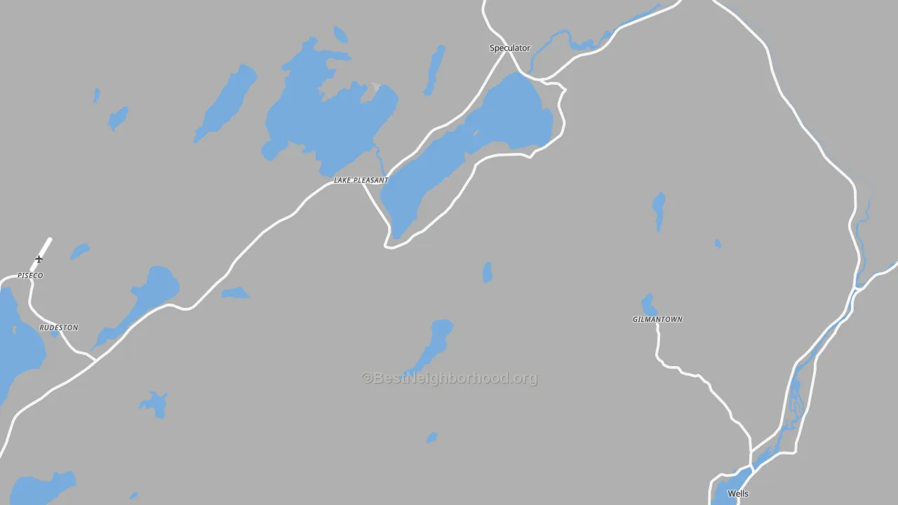 Transit Grade map of Lake Pleasant, NY