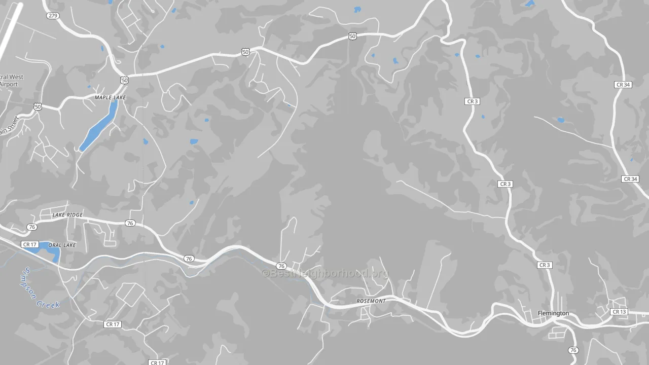 Transit Grade map of Lake Ridge, WV