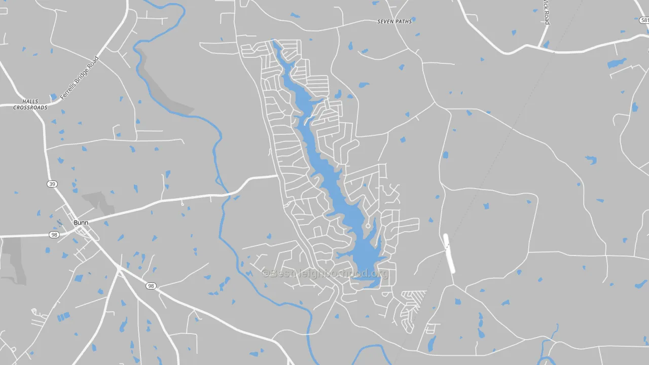 Transit Grade map of Lake Royale, NC