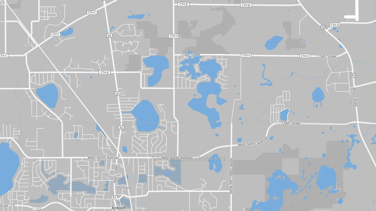 Transit Grade map of Lake Shangrila, WI