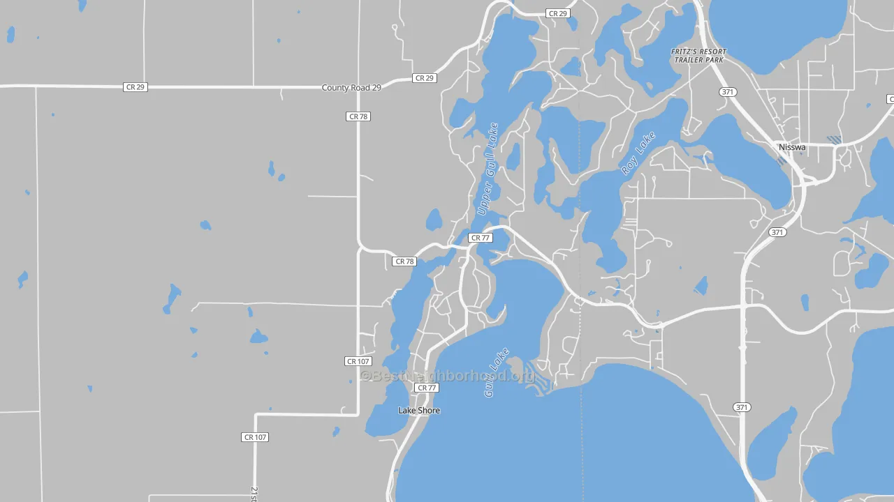 Transit Grade map of Lake Shore, MN
