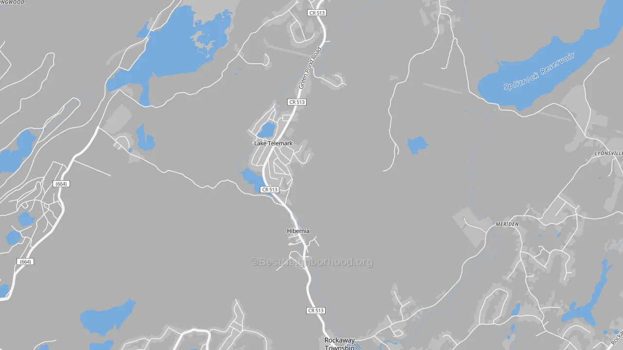 Transit Grade map of Lake Telemark, NJ