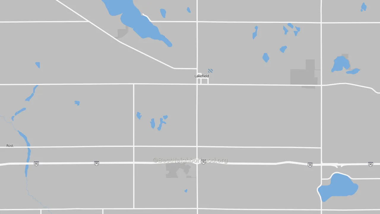Transit Grade map of Lakefield, MN