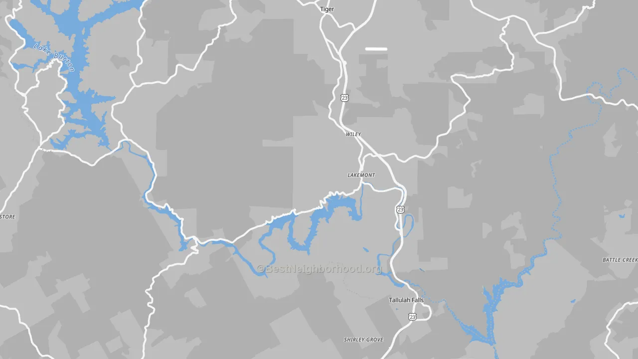 Transit Grade map of Lakemont, GA