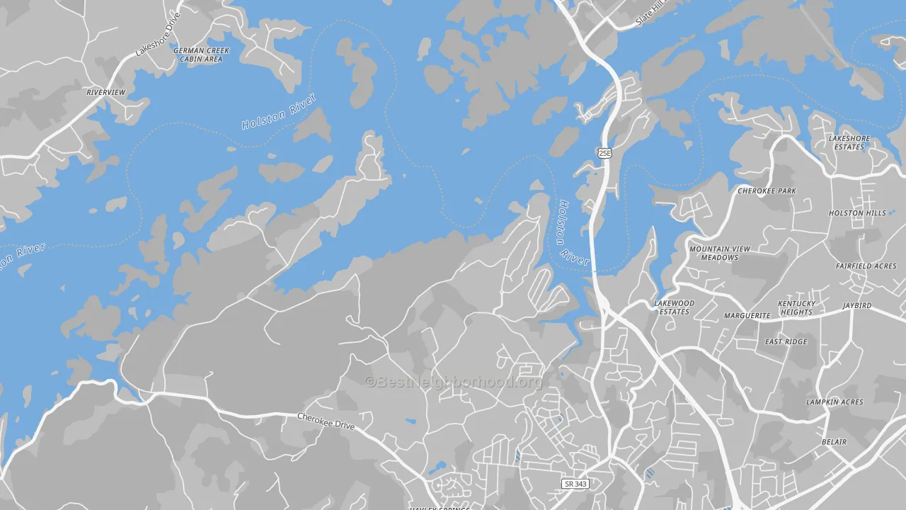 Transit Grade map of Lakemoore, TN