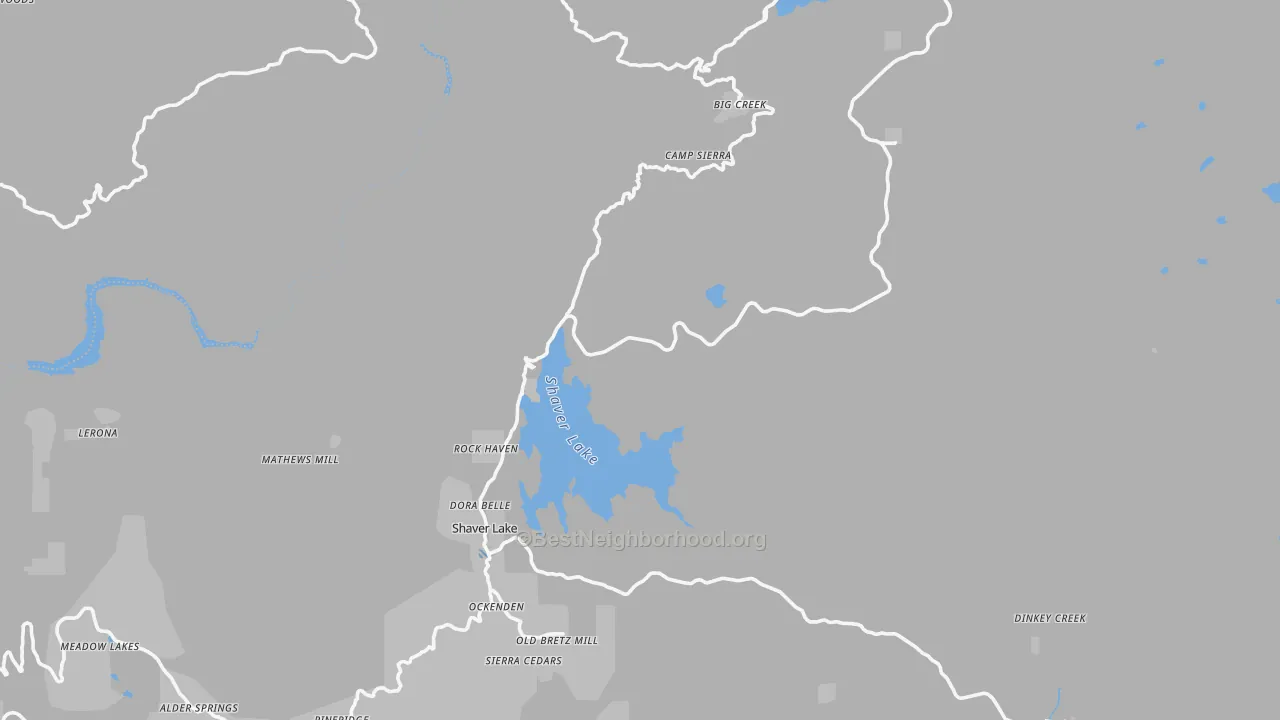Transit Grade map of Lakeshore, CA