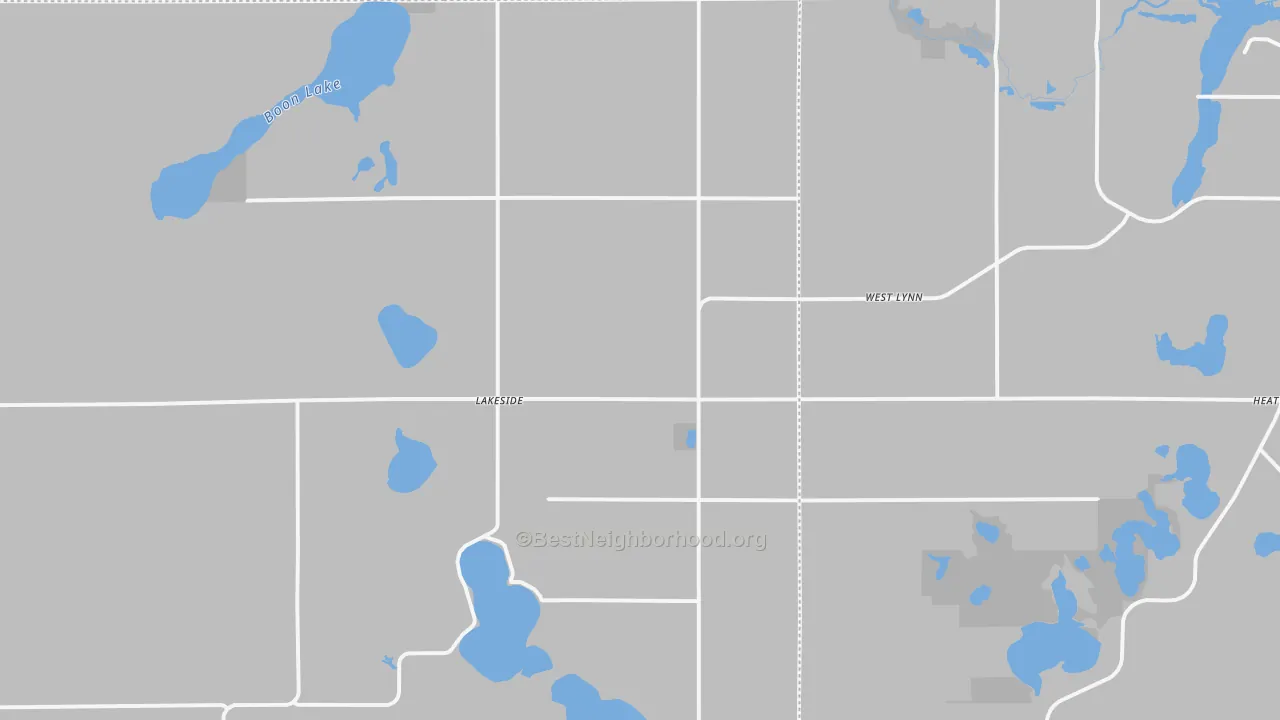 Transit Grade map of Lakeside, MN