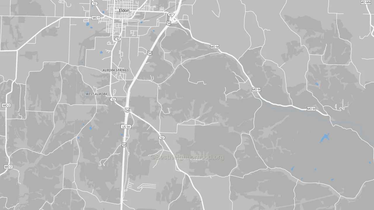 Transit Grade map of Lakeside, MO