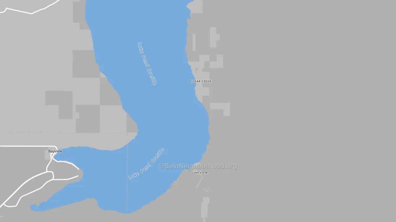 Transit Grade map of Lakeview, ID