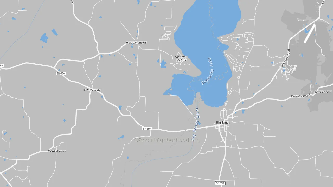 Transit Grade map of Lakeview Manor, TN