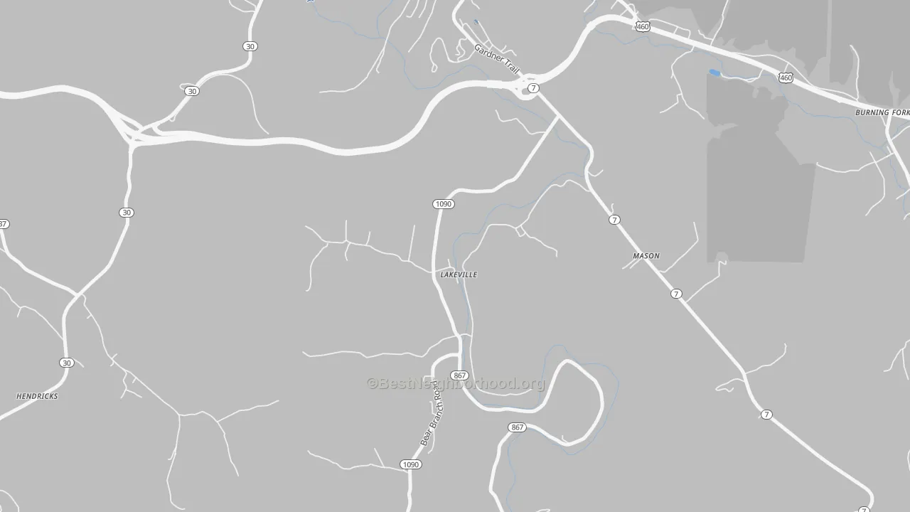 Transit Grade map of Lakeville, KY