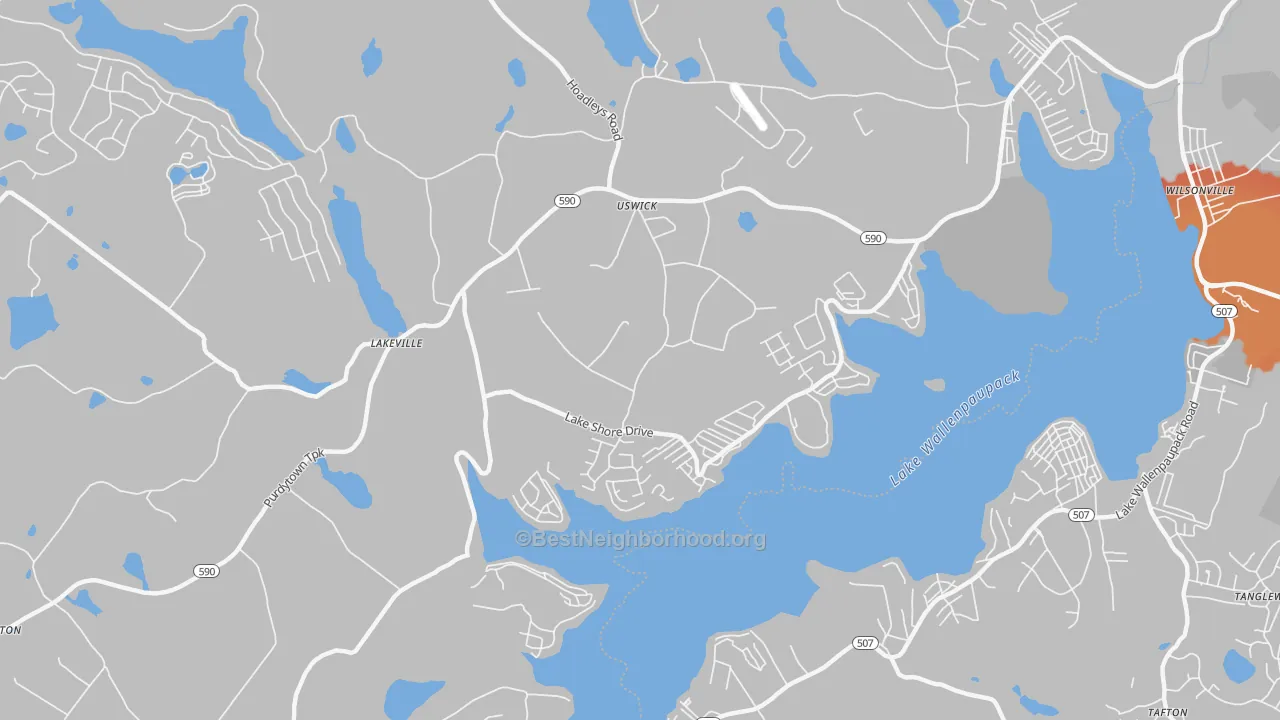 Transit Grade map of Lakeville, PA
