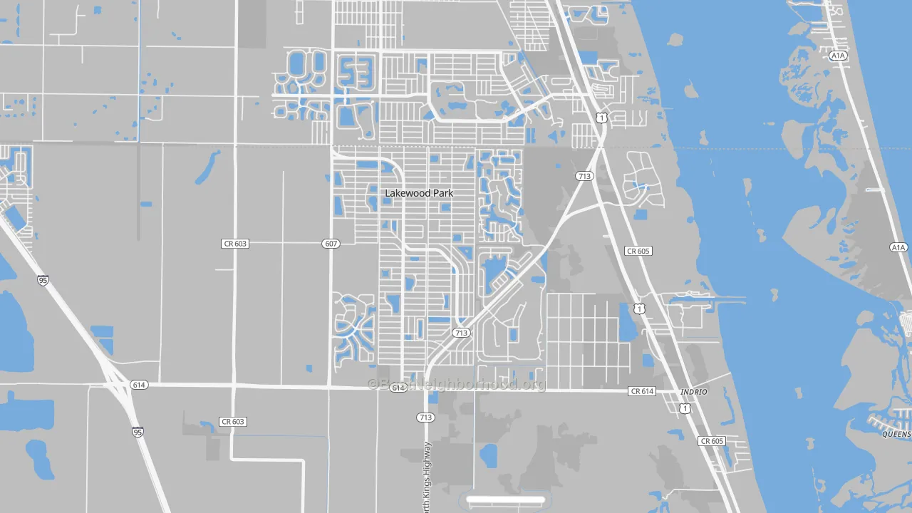 Transit Grade map of Lakewood Park, FL
