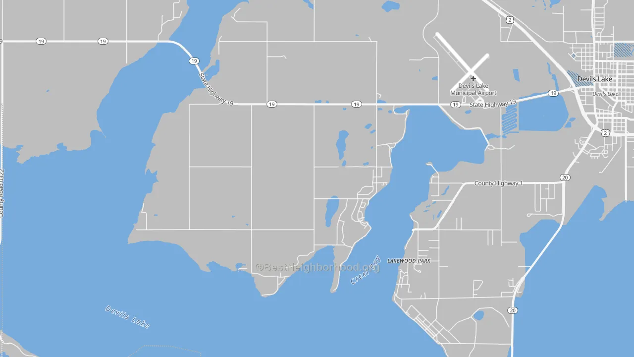 Transit Grade map of Lakewood Park, ND