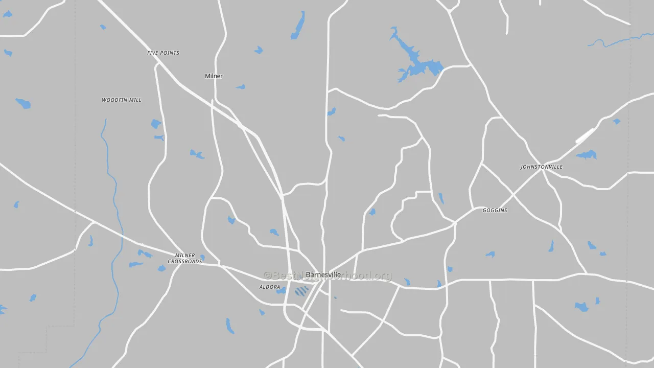 Transit Grade map of Lamar County, GA