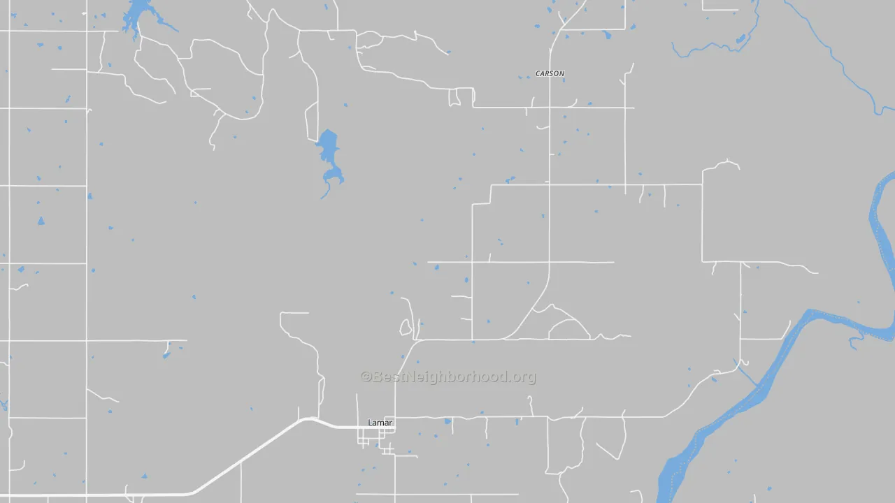 Transit Grade map of Lamar, OK