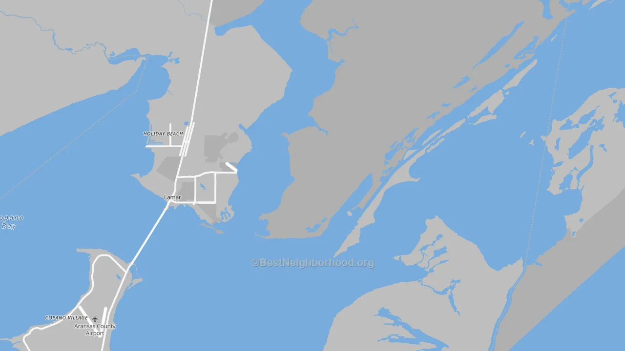 Transit Grade map of Lamar, TX