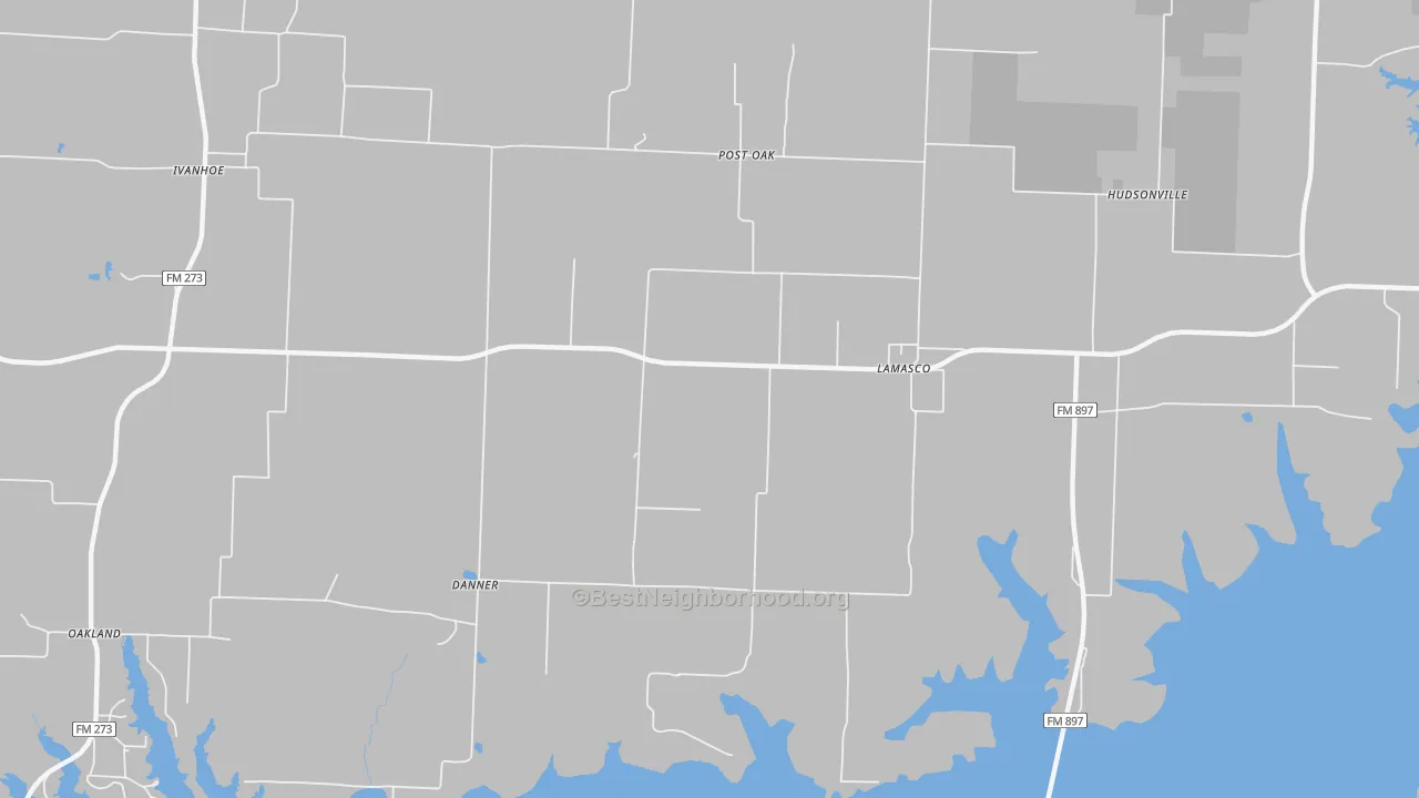 Transit Grade map of Lamasco, TX